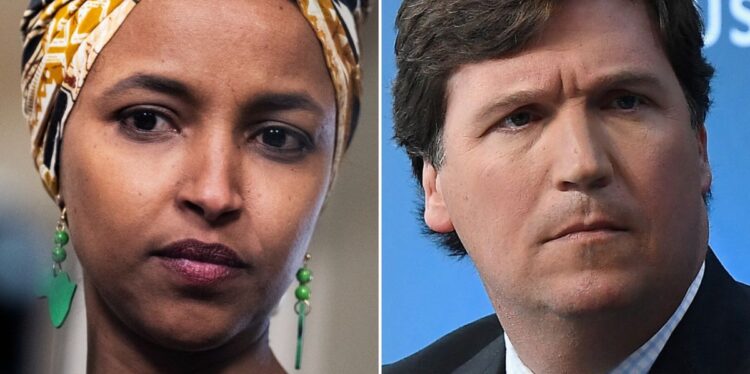 Rep. Ilhan Omar Crowns Tucker Carlson With Stinging New Moniker