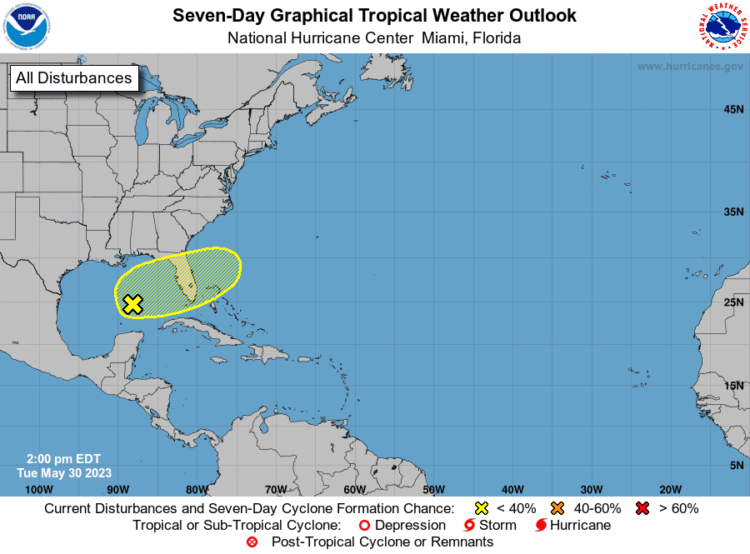 National Hurricane Center tracking system in Gulf of Mexico expected to move across Florida