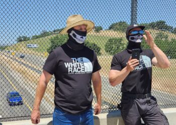 Neo-Nazis have arrived. Is it time to ban free speech on this California overpass?