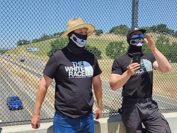 Neo-Nazis have arrived. Is it time to ban free speech on this California overpass?