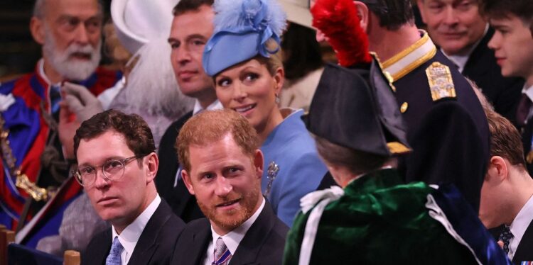 Prince Harry’s Aunt Awkwardly Blocks His View Of King Charles’ Coronation