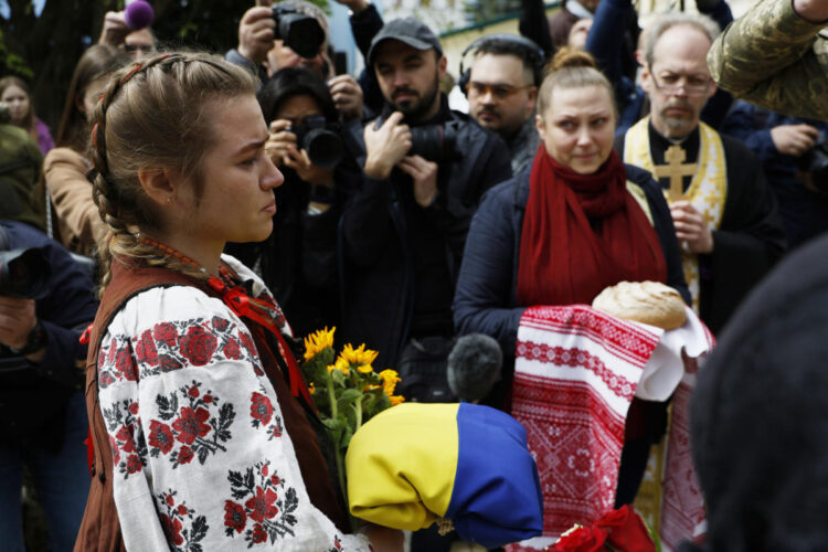 Funeral held in Ukraine for American man killed in action