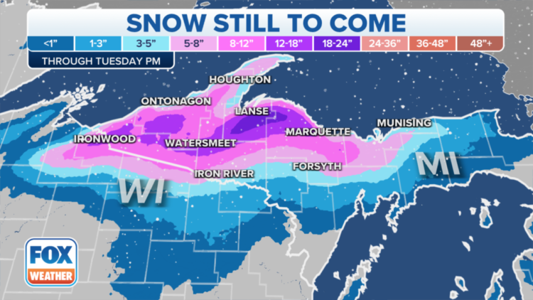 Michigan’s Upper Peninsula braces for ‘extremely dangerous’ conditions due to potentially record-breaking snow