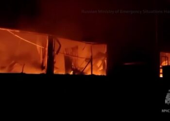 Fire rips through factory in southern Russia