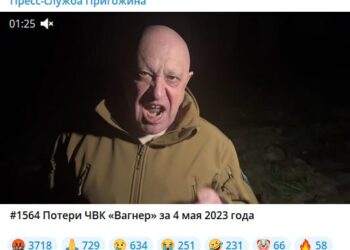 Wagner boss Yevgeny Prigozhin launched a screaming, expletive-filled tirade at Putin’s war chiefs as he stood next to dozens of his mens’ corpses in Ukraine