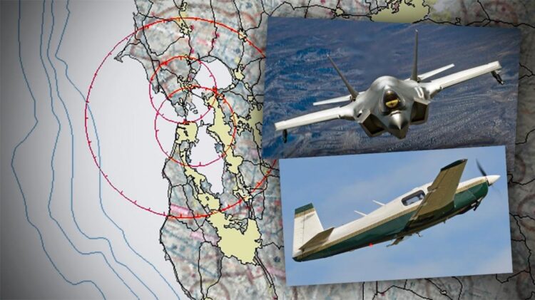 Watch F-35 ‘Headbutt’ Private Plane During Low-Level Intercept Over Marin