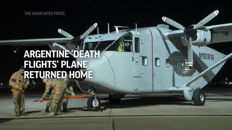 Argentine ‘death flights’ plane returned home