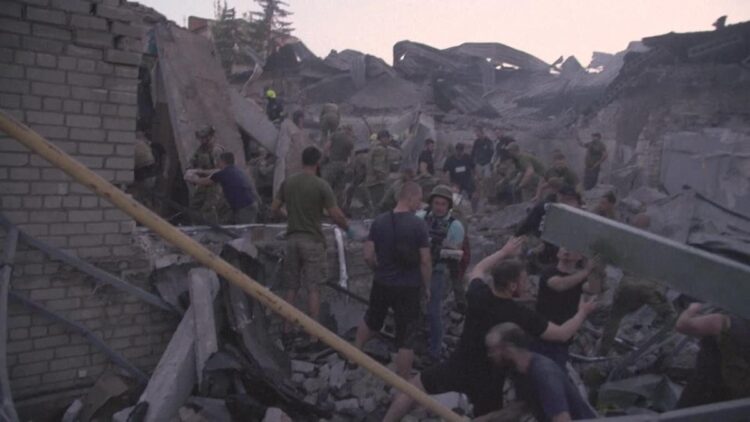 Russian missile strike on restaurant kills nine in Ukraine