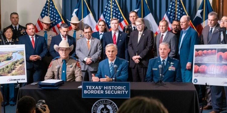 Gov. Greg Abbott Announces Texas Will Secure Its Border With Buoys