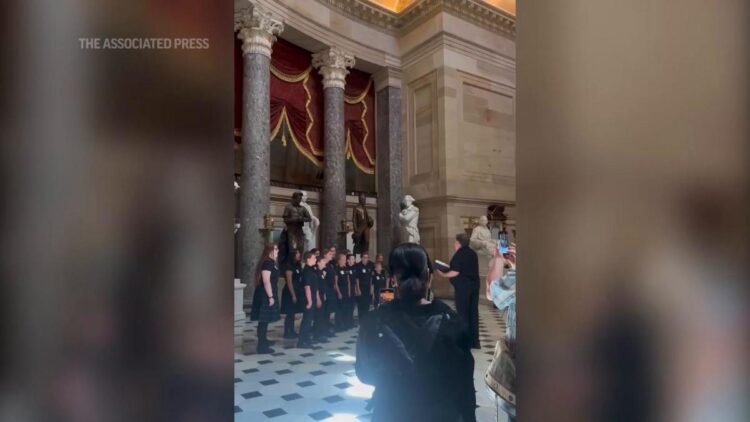 Capitol Police stop a youth performance of the ‘Star-Spangled Banner’