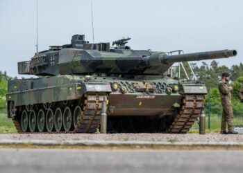 Russia’s military falsely claimed to have shredded a Leopard tank. It looks more like abandoned farm equipment.