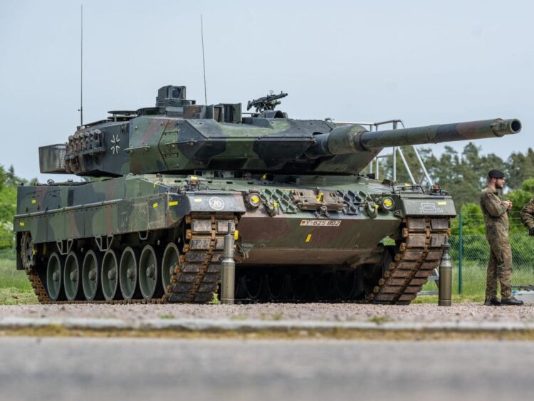 Russia’s military falsely claimed to have shredded a Leopard tank. It looks more like abandoned farm equipment.
