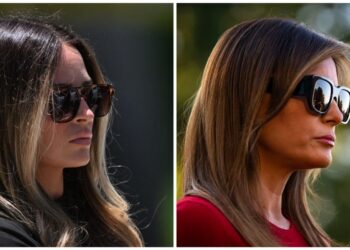 Fox News thought this was Melania at Trump’s court appearance. It’s actually his 27-year-old spokeswoman.