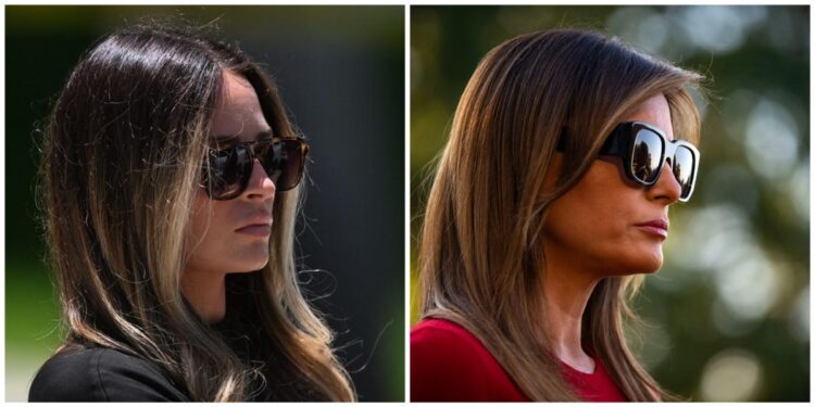 Fox News thought this was Melania at Trump’s court appearance. It’s actually his 27-year-old spokeswoman.