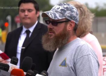 Protesters outside George Santos court appearance