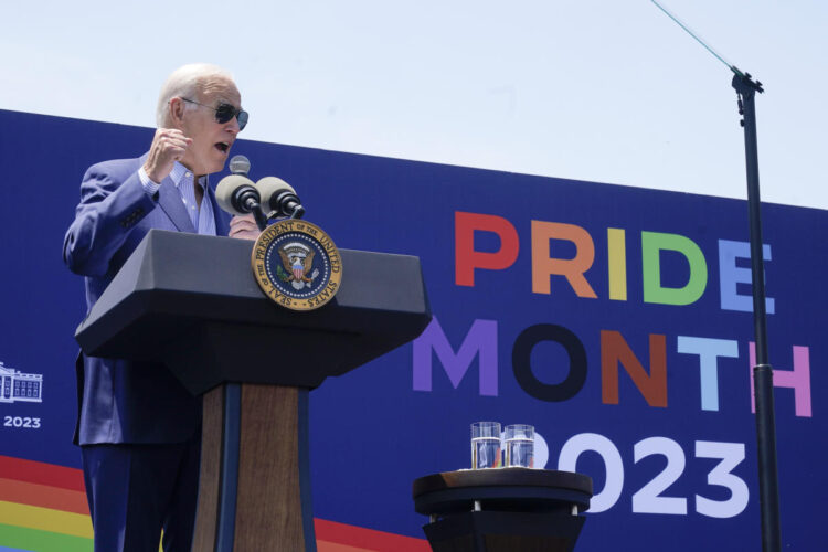 Bidens offer ‘joy’ at White House Pride event as LGBTQ attacks mount