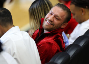 Video shows Conor McGregor lead alleged sexual assault victim into bathroom at NBA Finals game