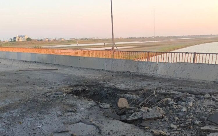 Missiles ‘struck key Crimea bridge’