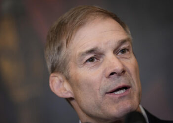 A Yelling Jim Jordan Contradicts Trump While Defending Him