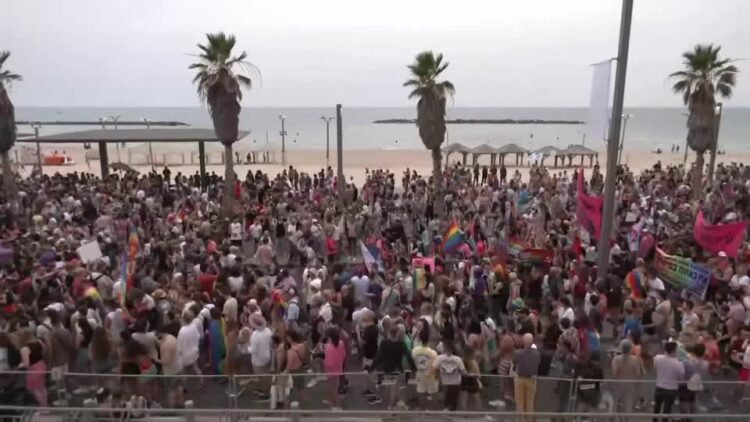 Thousands march in Tel Aviv’s annual Pride parade