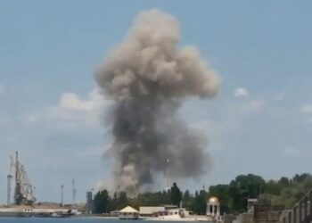 Ukrainian army destroys Russia’s mainland route to Crimea with blasts in Berdyansk and Melitopol