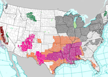 Texas heat dome inches north and east, and advisories go up in 15 states