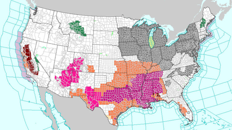 Texas heat dome inches north and east, and advisories go up in 15 states