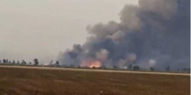 Explosions rip through Russian ammo dump in Kherson Oblast, detonations captured on video