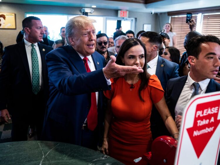 Trump showed up at a Miami restaurant and promised food for everyone but left without paying for anything