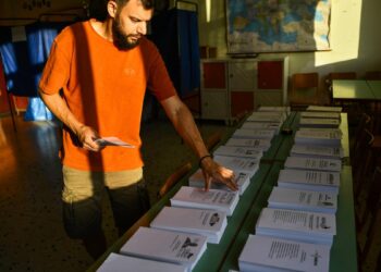 Greeks vote in second general election in 5 weeks, with conservative party favoured to win majority