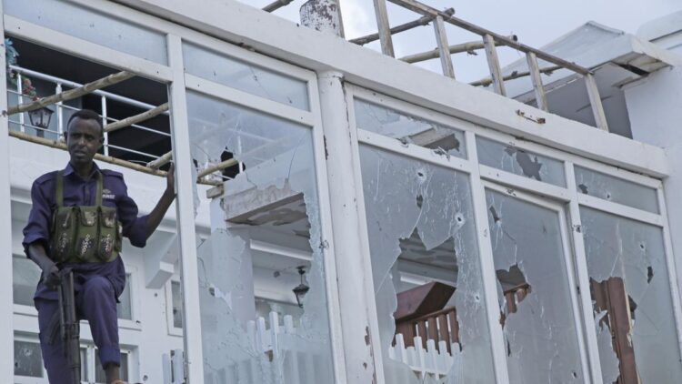 Police in Somalia say nine killed in extremist attack on beachside hotel in Mogadishu