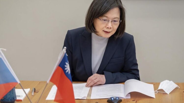 Taiwan president Tsai Ing-wen pledges to strengthen island’s defence capability with new technologies