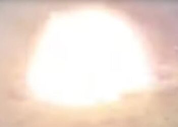 Ancient Russian T-54 Tank Turned Into Rolling Bomb Explodes In Massive Shockwave