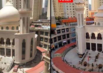 See before-and-after photos of forced mosque alteration in China