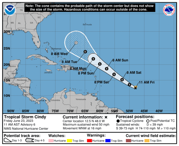 Tropical Storm Cindy strengthens in Atlantic. Get latest spaghetti models, expected impacts