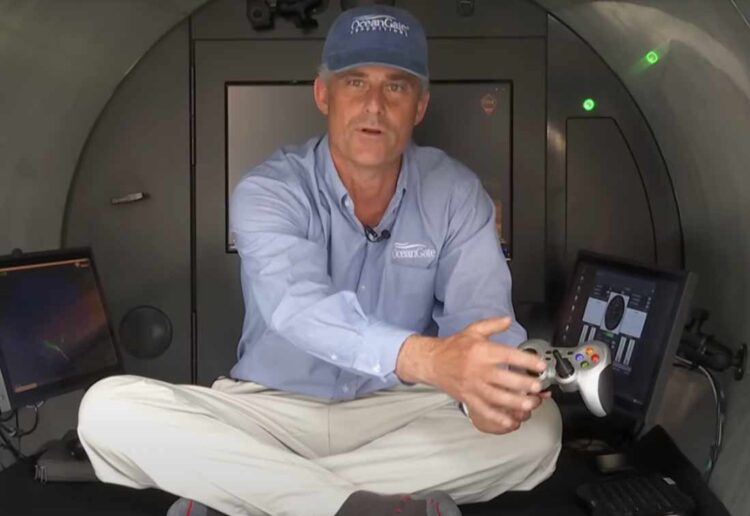 Inside the cramped Titan vessel