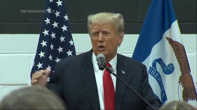 Trump reacts to Biden’s Air Force Academy tumble