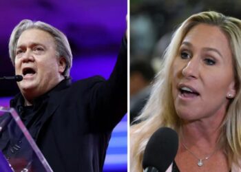 Steve Bannon hit out at Rep. Marjorie Taylor Greene, saying she should be challenged by ‘Real MAGA’