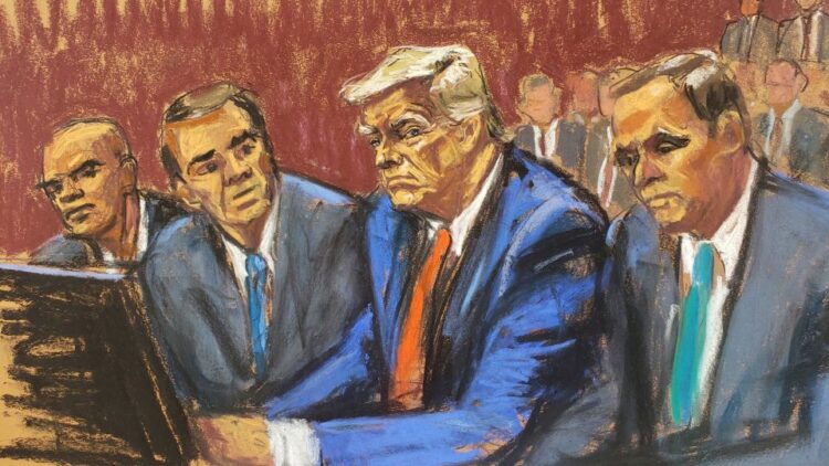 Hear how Trump acted inside the ‘packed courtroom’ during arraignment