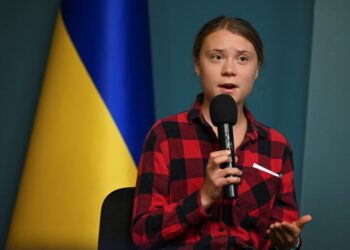 Greta Thunberg slams world response to dam collapse ‘ecocide’ during Kyiv visit