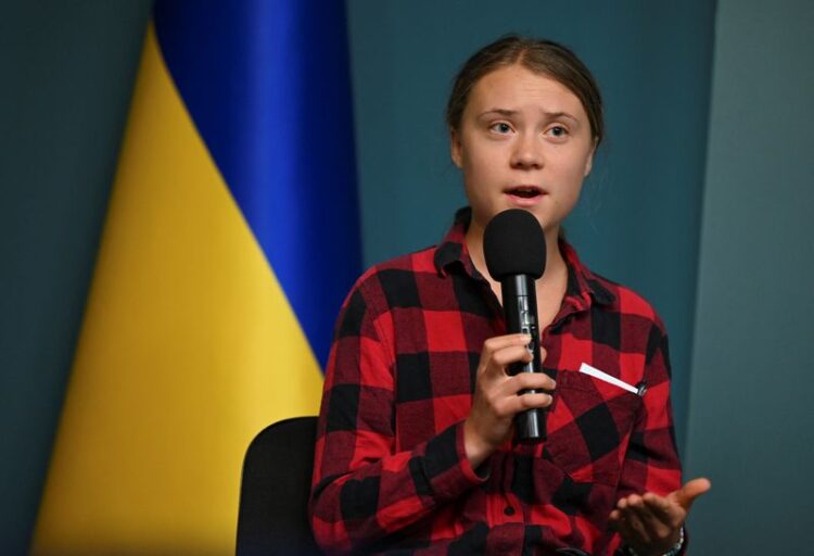 Greta Thunberg slams world response to dam collapse ‘ecocide’ during Kyiv visit
