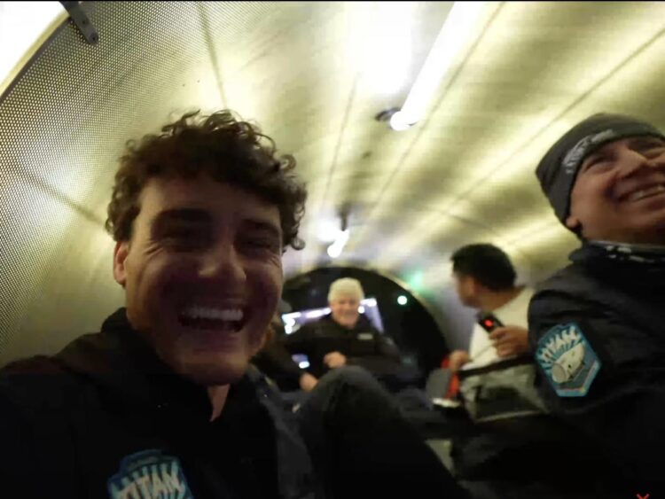 A YouTube star rode in the Titan sub days before it went missing. His footage shows OceanGate CEO Stockton Rush discussing control issues with the ‘brains’ of the sub.