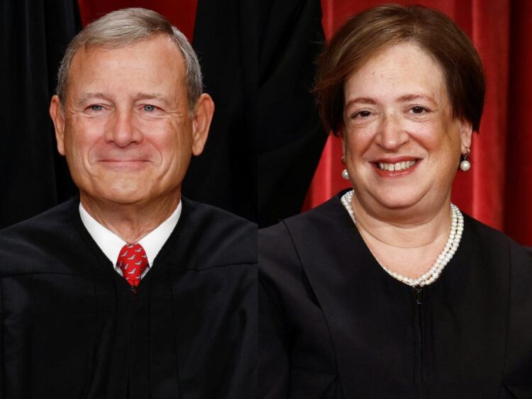 Chief Justice John Roberts listed two vacation homes on two different continents in his real estate income disclosures while Elena Kagan listed a parking spot in DC
