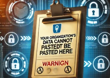 Your Organization's Data Cannot Be Pasted Here